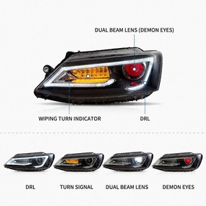ชุดไฟหน้า LED สำหรับรถยนต์ Volkswagen <span class=keywords><strong>Jetta</strong></span> MK6 SE <span class=keywords><strong>TDI</strong></span> TSI ปี 2011 2012 <span class=keywords><strong>2013</strong></span> 2014 2015 2016 2017 2018 - Product Image 4