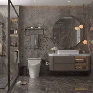 ORON DECO moderna carta da parati in calcestruzzo autoadesiva Peel and Stick in vinile testurizzato cemento impermeabile adesivo da parete <span class=keywords><strong>per</strong></span> soggiorno - Product Image 3