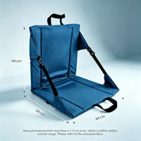 Coussin de siège pliable pour stade avec dossier et sangle réglable pour la randonnée, la gym, le camping, le pique-nique, la plage et les activités de plein air - Écologique et léger