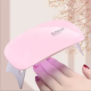 Fournisseurs d'ongles de soins personnels Mini lampe à LED UV pour ongles Extension de gel dur 6w pour séchoir à ongles de salon Vernis gel UV durcissant