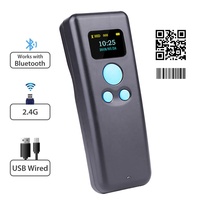 Escáner de código de barras portátil, minilector de código de barras para IOS, Android, teléfono inteligente, tableta, inalámbrico, 1D, 2D, QR, BT