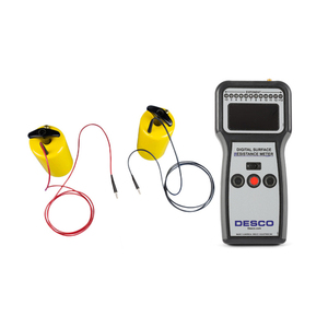 Medidor Digital de Resistencia Superficial con Rango de Medición de 10^3~10^12 Ohmios, con 2 Electrodos para Superficies de Trabajo, Pisos, etc. - Product Image 2