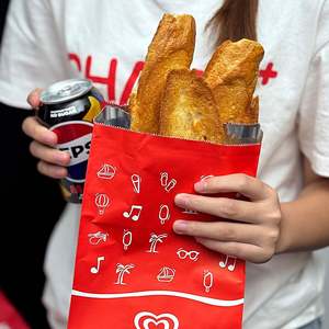 Sac en papier kraft personnalisé pour poulet, rouleaux de poulet BBQ, kebab, burger, pizza, chips de pommes de terre, doublé de papier aluminium anti-graisse - Product Image 4