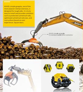 Grappin forestier en acier haute résistance et basse température, fabrication ODM/OEM, excellent pour les transitaire, avec composant moteur central - Product Image 5