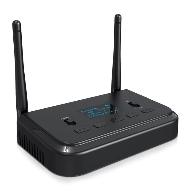 Justlink BT30 3 In1 BT Receiver Transmitter Bypass Coaxial Optical Fiber AUX BT5.0 HIFI for Home Tv Speaker System