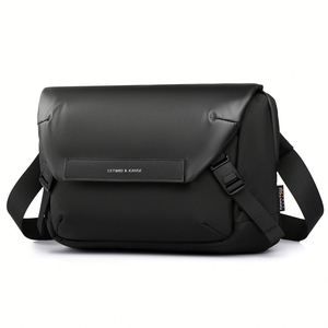 Bolso Cruzado Oxford Multifuncional Premium para Hombre, con Cierre de Hebilla, Diseño con Letras, Ligero, Impermeable, Casual, para Uso Diario - Product Image 1