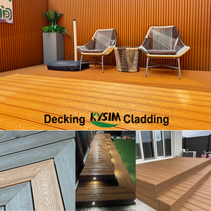 Sàn gỗ ngoài trời sàn gỗ cho các dự án sàn hồ bơi chống mốc thời tiết kháng dài tuổi thọ <span class=keywords><strong>Composite</strong></span> WPC <span class=keywords><strong>decking</strong></span> - Product Image 6