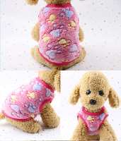 Gilet en polaire 3D appliqué pour animaux de compagnie, motifs fruits et animaux (30+ modèles), doux et chaud, vêtements d'hiver pour chiens et chats, vente en gros, t-shirt chaud d'hiver pour chiots