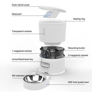 เครื่องให้อาหารสัตว์เลี้ยงอัจฉริยะพร้อมกล้องคู่ ฟังก์ชั่นบันทึกเสียงสองทาง ควบคุมผ่านแอพพลิเคชั่น เครื่องให้อาหารแมวและสุนัขอัตโนมัติ - Product Image 4
