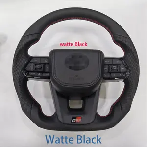 Upgrade LC300 Custom Style Steering Wheel Style Steering Wheel For Toyota LAND CRUISER LC79 LC76 Full Leather Steering Wheel