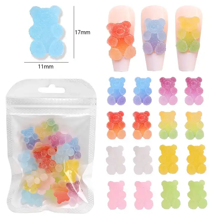 Kawaii Charms - 3D Gummy Bear for Nail Decoration