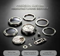 Échantillons de pièces de montre usinées avec précision par CNC, service de fabrication de composants de montre en métal usinés sur mesure OEM