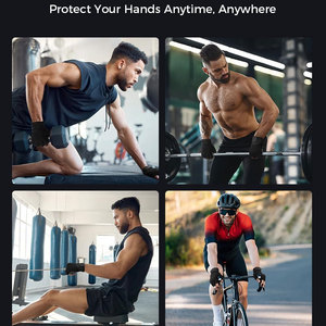Vente chaude Gants de fitness personnalisés pour hommes Cyclisme Sports de plein air Gym Léger Respirant Antidérapant Gants de soutien en cuir - Product Image 5
