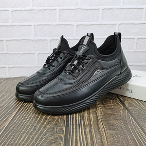 Semelle en cuir PU avec doublure en fourrure imperméable Chaussures de marche chaudes d'hiver pour hommes Bottes Mocassins pour homme - Product Image 3