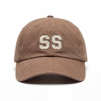 Gorras de Béisbol Personalizadas al por Mayor, 6 Paneles, Logotipo Bordado, Estilo Urbano, Algodón Lavado, Gorras Desestructuradas Tipo Dad Hat