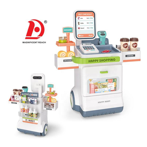 HUADA Set Giocattolo per Bambini con Carrello della Spesa e Registratore di <span class=keywords><strong>Cassa</strong></span>, <span class=keywords><strong>Giochi</strong></span> di Imitazione per Supermercato e Centro Commerciale - Product Image 1