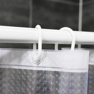 Tenda da Doccia Semi-Trasparente in PEVA con Effetto Occhio di Gatto 3D - Product Image 3