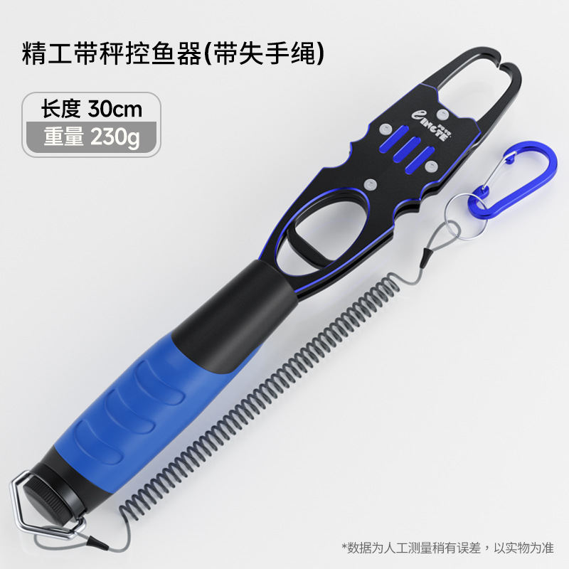 Precision fish controller with scale - blue
