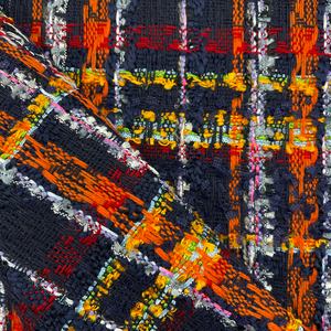 Hilo de nailon y poliéster de alta calidad, tejido de lujo a cuadros, tela de Tweed - Product Image 4