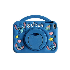 เคสแท็บเล็ตซิลิโคนรูปยูนิคอร์นแบบมีขาตั้งสีรุ้งสำหรับ iPad Air 7 8 9 Gen 6 10 9 A16 11 Pro Inch Holder ฝาครอบลายการ์ตูนเป็ดน่ารัก - Product Image 6