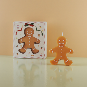 Bougies parfumées en forme d'homme en pain d'épice bougie de Noël grandes bougies parfumées faites à la main pour la décoration de la maison - Product Image 4
