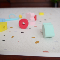 Tapis de jeu puzzle en mousse EVA extra large, écologique et non toxique - Tapis de sol pour bébé épaissi, antichoc et antidérapant pour salle de sport et crèche