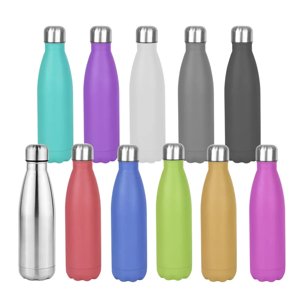 Üst satış klasik 500ml paslanmaz çelik spor su şişesi çift duvar termal vakum yalıtımlı mühürlü BPA ücretsiz termos