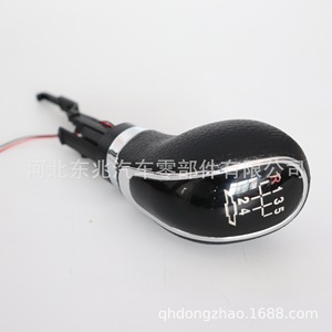Chevrolet Led Manual Transmission <b>Shift</b> <b>Knob</b> Black Leather 5 6 Speed Gear Lever Ergonomic Design - Product Image 1