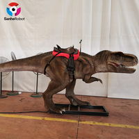 Réaliste Animatronic Carnotaurus Dinosaur Ride Attrayant Équipement de Divertissement en Plein Air pour les Enfants pour Garderie Maternelle