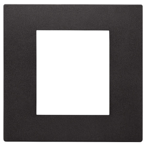 แผ่นสวิตช์ติดผนังสีดำ ขนาด 9.7x11 ซม. ความสูง 0.9 ซม. ผิวด้าน - Product Image 1