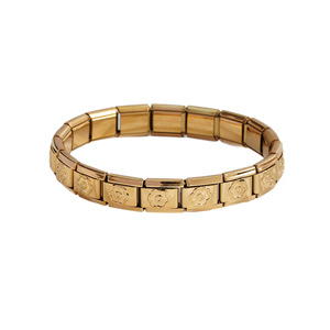 Bracelet modulaire floral en alliage, chaîne unisexe, cadeau de bijoux, style classique, origine Yiwu - Product Image 5