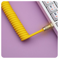 Kabel Keyboard mekanik USB Tipe C, kabel pengisi daya silikon 3m untuk Keyboard OPP dan tas