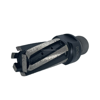 Bits de doigt de Cnc de diamant de haute qualité D20 ~ 25MM 6 cannelures + 1 doigt de fraisage de diamant segmenté agrandissant des trous de façonnage pour la pierre