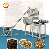 Mélangeur à pales à double arbre ORME Compost 500 kg/h, machine horizontale pour le mélange d'engrais organiques granulaires