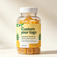 Gummies Probiotiques à Marque Blanche OEM avec Prébiotique Canneberge, 60 Unités, Complément Alimentaire