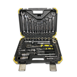 Nhà Máy OEM Giá 61Pcs Carbon Thép Kết Hợp Cờ Lê Và Ổ Cắm Cờ Lê Thiết Lập Với Nhiệt Điều Trị Bộ Công Cụ - Product Image 2