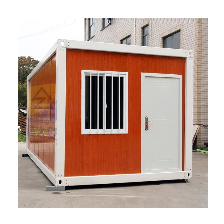 JZA DDP a basso prezzo acciaio leggero 20ft Flat Pack Container casa prefabbricata Container case da campeggio casa Container staccabile