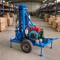 Foreuse rotative compacte intelligente de 150 m pour puits d'eau, machine de forage diamantée pour l'approvisionnement en eau agricole