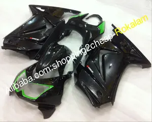 Popular carenado para Kawasaki EX250 EX ZX 250R ZX-250 2008, 2009, 2010, 2011, 2012 negro carenado de motocicleta