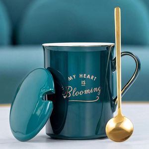 Sample Available Eco-friendly Artistical Ceramic Coffee <b>Mug</b> Spoon Corporate Promotional Business Gift Set - Product Image 2