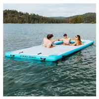 Tapis d'eau gonflable flottant pour bateau, petit, île, couleur personnalisée, dock d'air à vendre, livraison gratuite