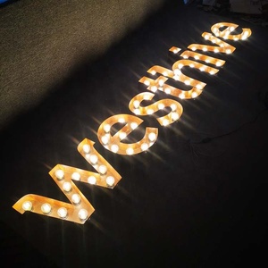 Lettres lumineuses <span class=keywords><strong>vintage</strong></span> à haute luminosité, lettres à ampoules LED, lettres à ampoules autoportantes, enseignes à ampoules - Product Image 4