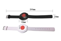 Bracelet d'alarme personnel Bouton SOS d'urgence Alarme Bracelet portable sans fil Bouton de panique avec 433mhz