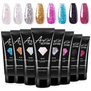 Gel Acrílico <span class=keywords><strong>para</strong></span> <span class=keywords><strong>Uñas</strong></span> de 15 ml, Color Personalizado, Transparente, con Purpurina, <span class=keywords><strong>para</strong></span> Extensión, Pulido, Construcción, Resistente al Agua, Pegamento <span class=keywords><strong>para</strong></span> Extensión de <span class=keywords><strong>Uñas</strong></span> con Lentejuelas - Product Image 2