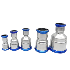 תקן אירופאי aii m-קונטור לחץ צינור מתאים 50 מ "מ npt חלק מלוטשת נירוסטה לחץ גבוה הפחתת לחץ גבוה - Product Image 5