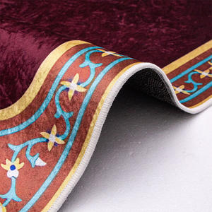 Ensemble de 2 tapis de prière en forme de cœur Tapis de prière pour couple Cadeau de mariage islamique Cadeau de Saint-Valentin - Product Image 3
