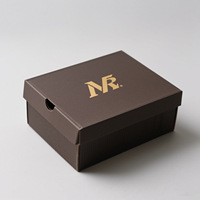 Emballage de boîte à chaussures avec impression offset et feuille d'or finition mate boîte à chaussures pour chaussures cosmétiques vêtements cadeaux emballage