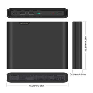 중국 소형 휴대용 리튬 배터리 팩 PB4024 USB QC3.0 18W Type-C PD 60W 노트북 용 미니 업 - Product Image 3