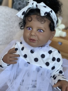 Carro de madera Arte Hombres Marcas Sorpresa Mono Miniaturas Cochecito Plato Navidad Nacimiento <span class=keywords><strong>Reborn</strong></span> Baby Doll - Product Image 4