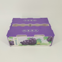 Boîtes à fruits en plastique ondulé recyclables et ventilées, robustes et résistantes à l'eau, pour l'emballage des oranges et des bananes
